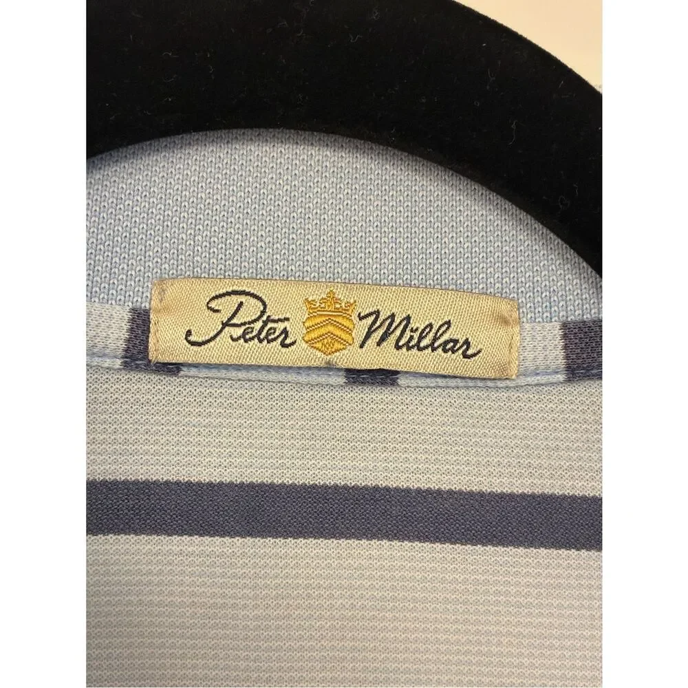 PETER MILLAR Short Sleeve Golf Polo Royal Poinciana Golf Club Naples Size Large